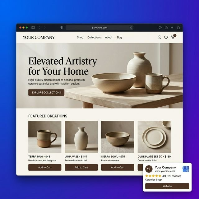 Website Builder Mockup